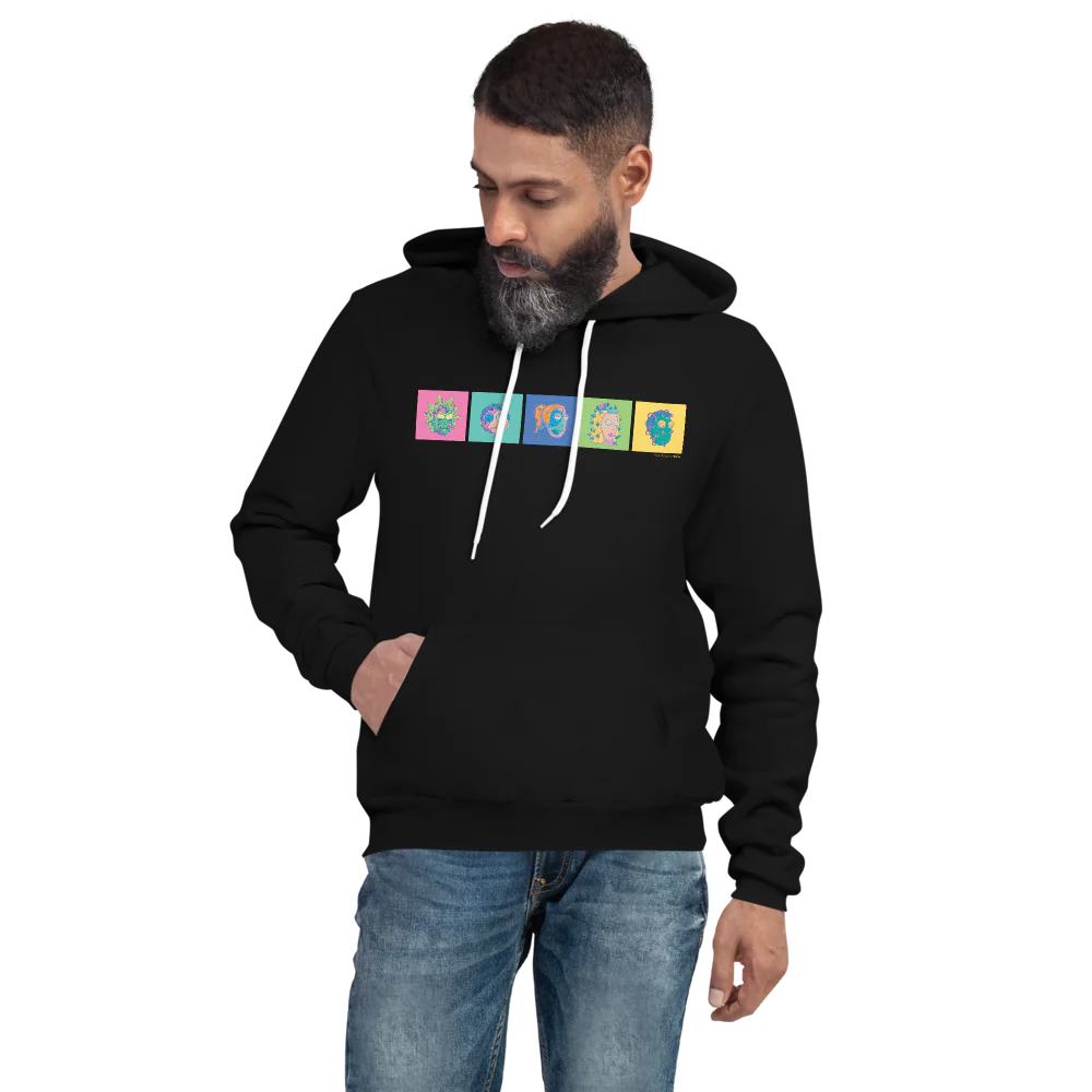 Rick and Morty Smith Family Adult Fleece Hooded Sweatshirt - Image 4