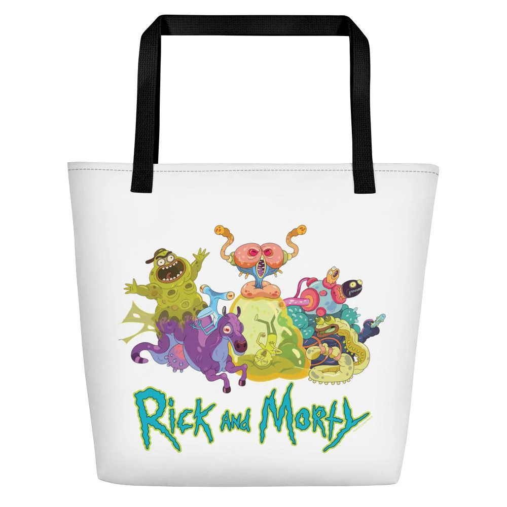 Rick and Morty Monster Montage Premium Tote Bag - Image 3